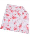 Flamingo Design Muslin Swaddle Blankets Organic Cotton soft and Hypoallergenic